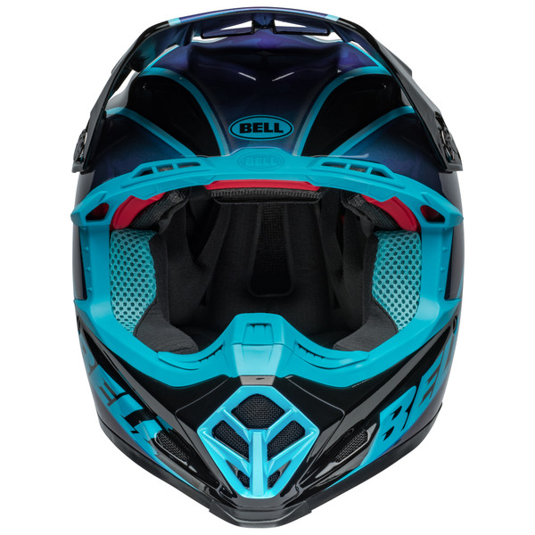 BLUE BELL Bell MX 2024 Moto-9S Flex Adult Helmet (Sprite Black/Blue)