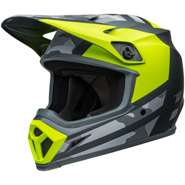 Bell MX 2024 MX-9 Mips Adult Helmet (Alter EGO Hi-Viz/Camo) Front Left