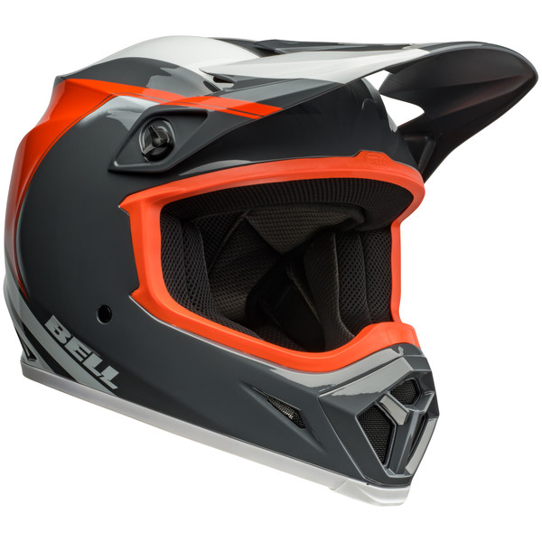 Bell MX 2024 MX-9 Mips Adult Helmet (Dart Charcoal/Orange) Front Right