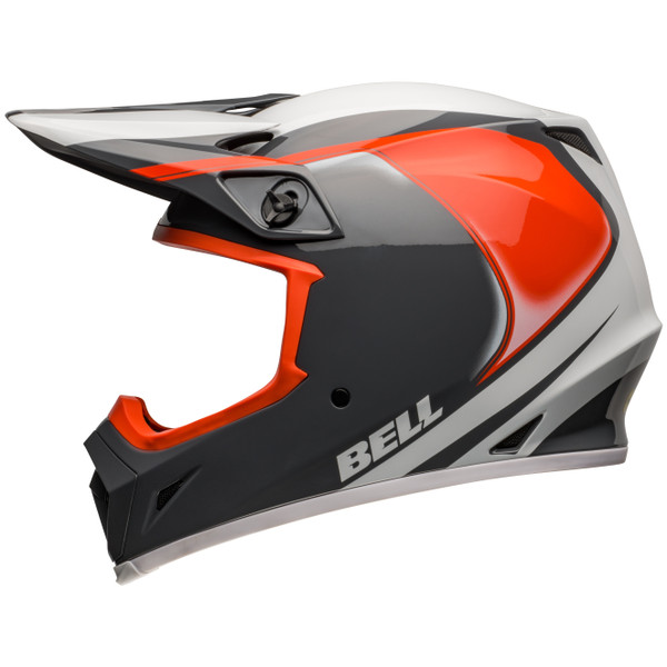Bell MX 2024 MX-9 Mips Adult Helmet (Dart Charcoal/Orange) Side Left