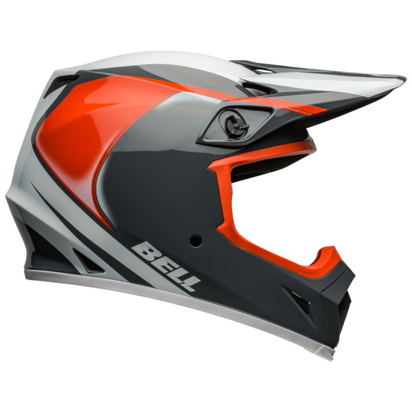 Bell MX 2024 MX-9 Mips Adult Helmet (Dart Charcoal/Orange) Side Right