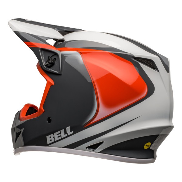 Bell MX 2024 MX-9 Mips Adult Helmet (Dart Charcoal/Orange) Back Left
