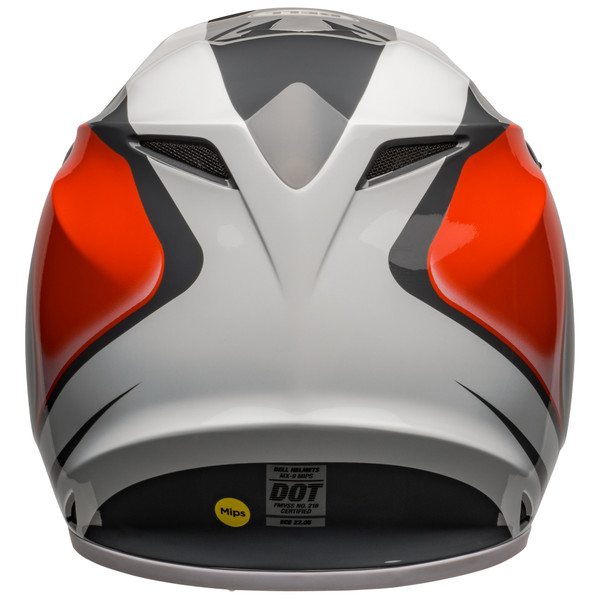 Bell MX 2024 MX-9 Mips Adult Helmet (Dart Charcoal/Orange) Back