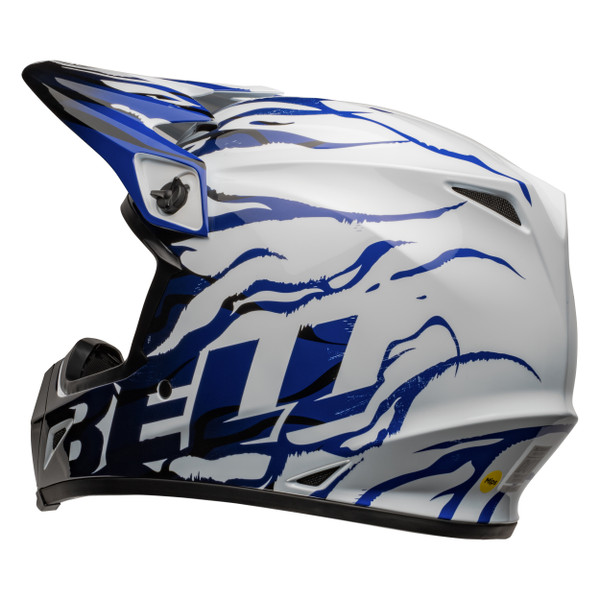 Bell MX 2024 MX-9 Mips Adult Helmet (Decay Blue) Back Left