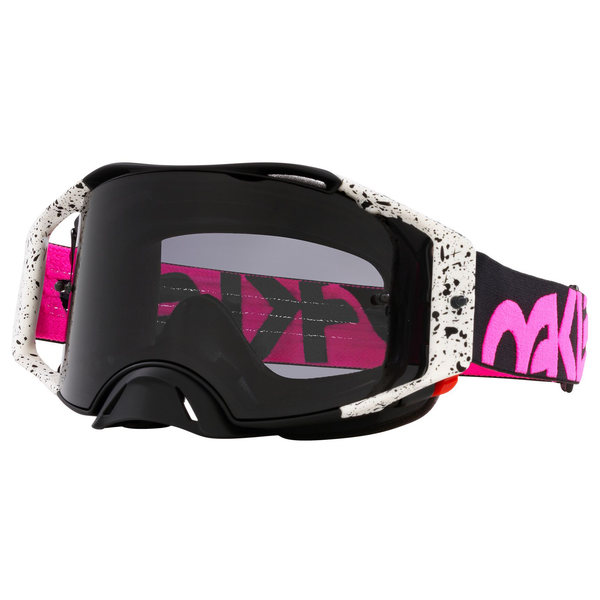 Oakley Airbrake MX Goggle (Black Splatter) Dark Grey Lens
