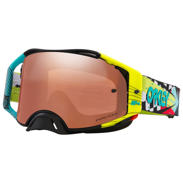 Oakley Airbrake Jeffrey Herlings Signature Mx Goggle (Black/Teal/Yellow) Prizm Mx Black Lens