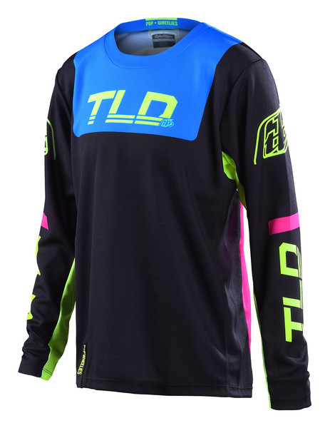 Troy Lee Designs Youth GP Kit Combo - Fractura Black Flo Yellow
