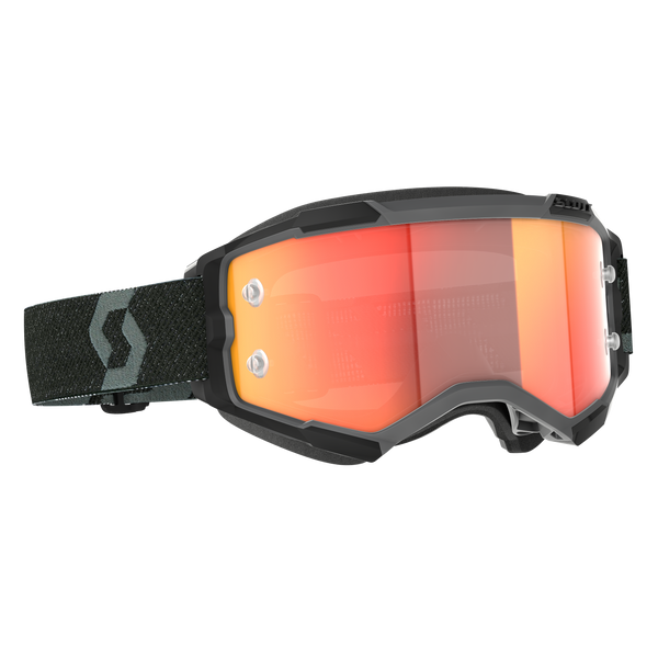 Scott Fury Goggle Black - Orange Chrome Works + Free Smartfilm