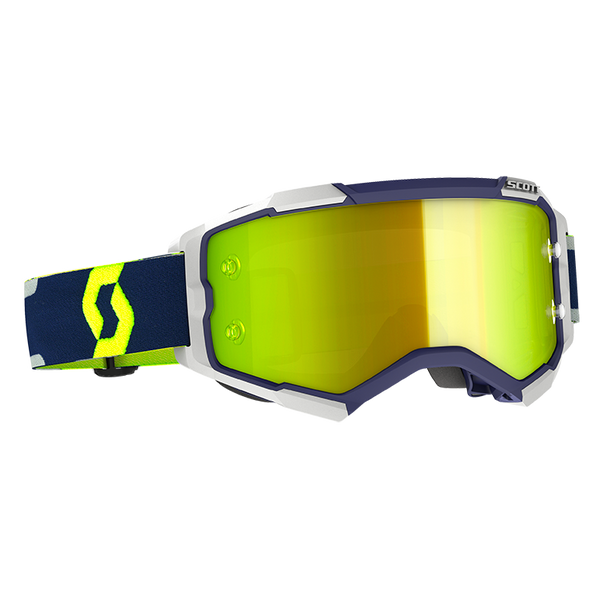 Scott Fury Goggle Blue / Grey - Yellow Chrome Works + Free Smartfilm