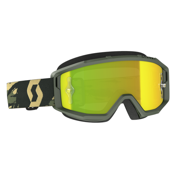 Scott Primal Goggle Camo Kaki - Yellow Chrome Works