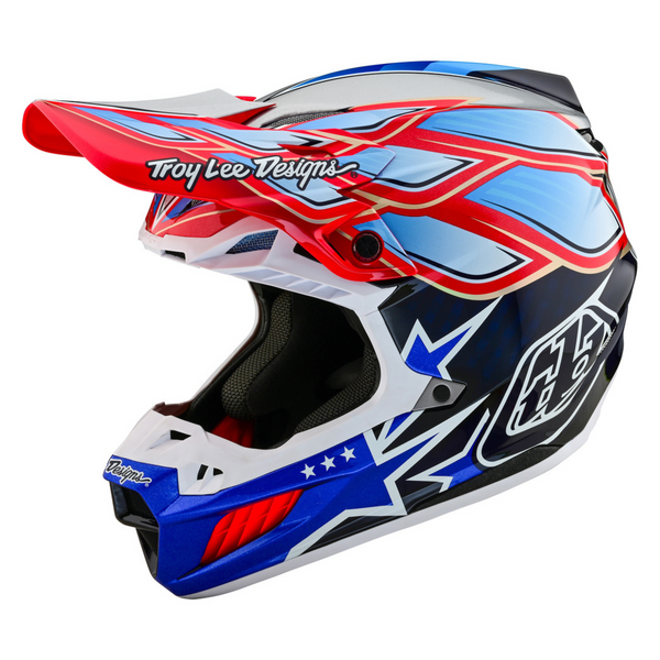 Troy Lee Designs SE5 Carbon Helmet - Wings Navy