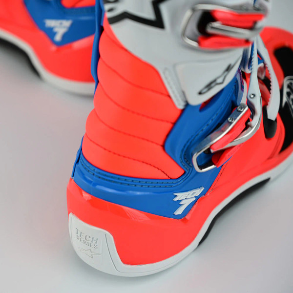 TLD X Alpinestars Tech 7 MX Boot - Rocket Red / White / Blue