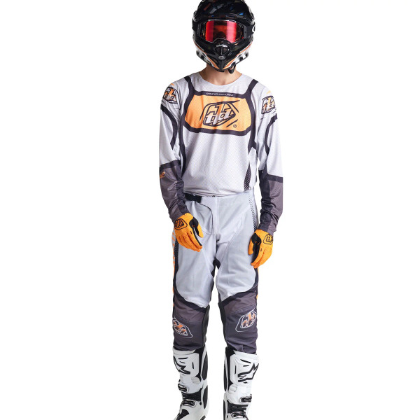 Troy Lee Designs GP Pro Air Jersey - Bands Grey / Neo Orange