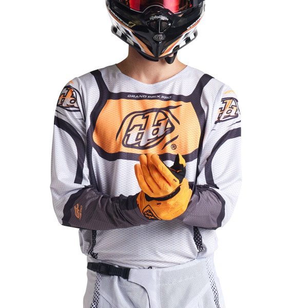Troy Lee Designs GP Pro Air Jersey - Bands Grey / Neo Orange