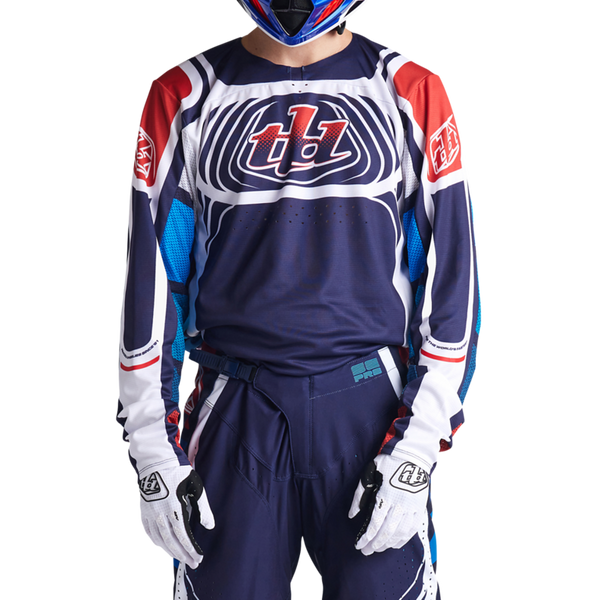 Troy Lee Designs Se Pro Kit Combo - Wavez Navy / Red