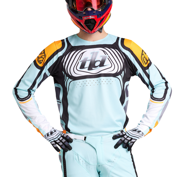 Troy Lee Designs Se Pro Kit Combo - Wavez Bleached Aqua