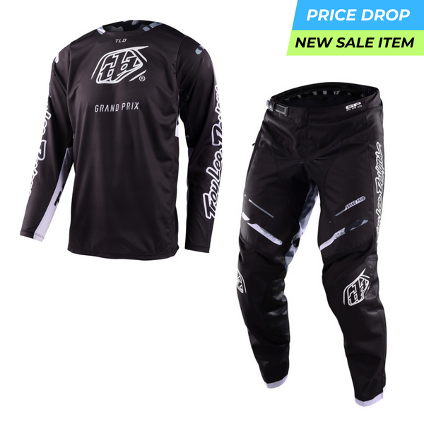 Troy Lee Designs GP Pro Kit Combo - Blends Camo Black / White