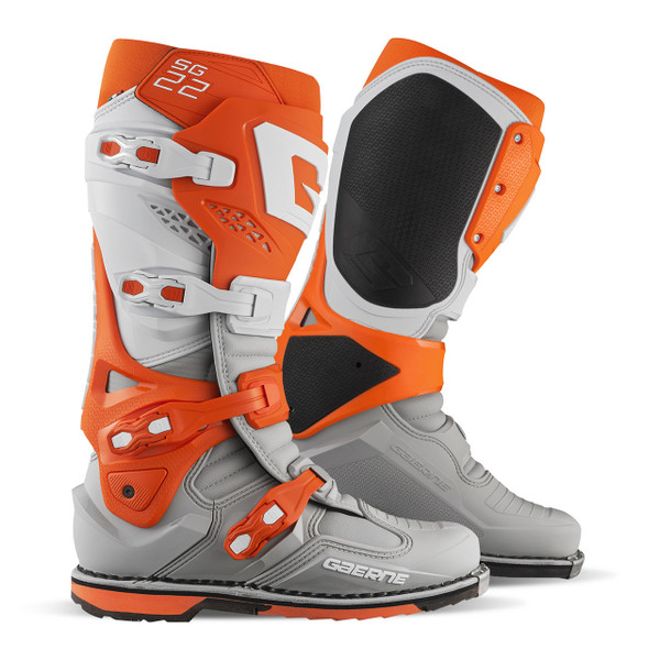 Gaerne SG22 Motocross Boots - Orange / White / Grey