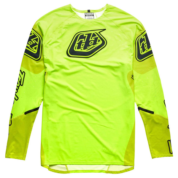 Troy Lee Designs Sprint Ultra Long Sleeve Jersey - Sequence Flo Yellow