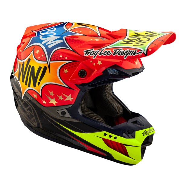 Troy Lee Designs SE5 Composite Helmet - Cosmic Explosion Red