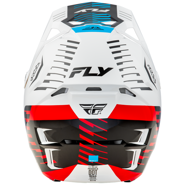 Fly Racing 2025 Formula CP Slice Helmet (White/Red/Cyan)