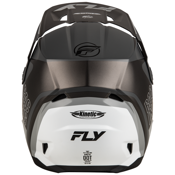 Fly Racing 2025 Kinetic Rally Helmet (Matte Grey/Black/White)