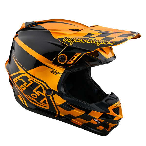 Troy Lee Designs 2025 Youth GP Helmet - Check Up Gold / Black