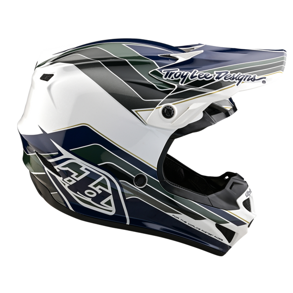 Troy Lee Designs 2025 Youth SE4 Polyacrylite Helmet - Block Charcoal Navy