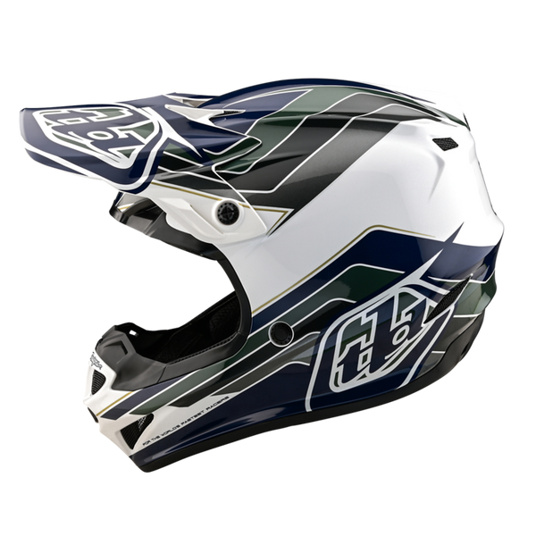 Troy Lee Designs 2025 Youth SE4 Polyacrylite Helmet - Block Charcoal Navy