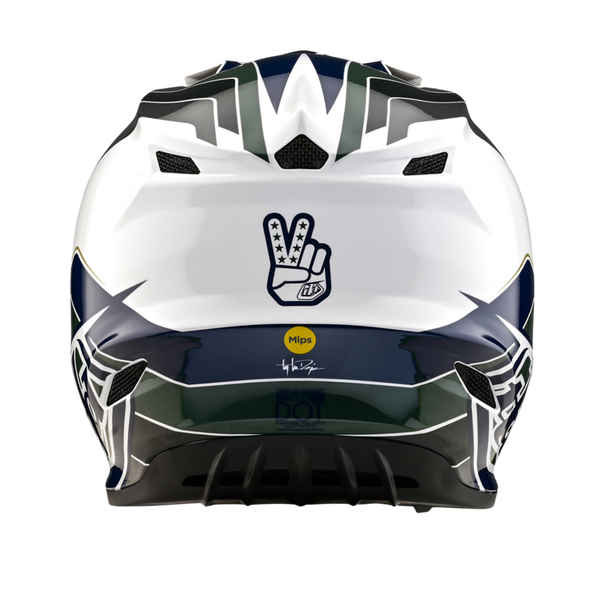 Troy Lee Designs 2025 Youth SE4 Polyacrylite Helmet - Block Charcoal Navy