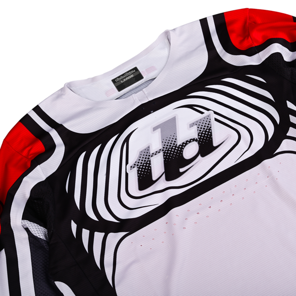 Troy Lee Designs 2025 Se Pro Jersey - Wavez Off-White / Red