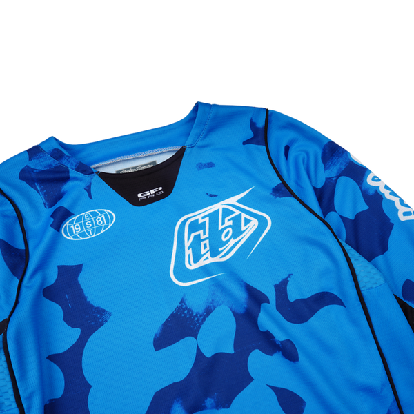 Troy Lee Designs 2025 Youth GP Pro Jersey - Blotted Bright Blue