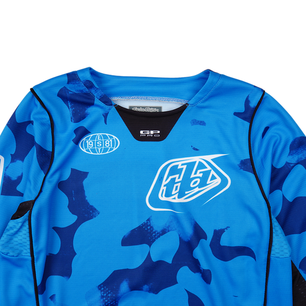 Troy Lee Designs 2025 Youth GP Pro Jersey - Blotted Bright Blue