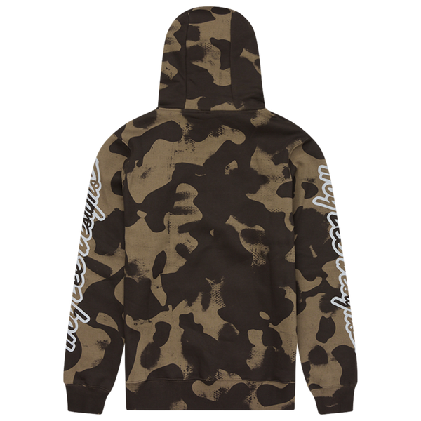 Troy Lee Designs Branded FZ Hoodie Olive Camo