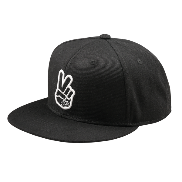 Troy Lee Designs Peace Flat Bill Snapback Cap Black