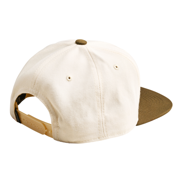 Troy Lee Designs Peace Flat Bill Snapback Cap Vintage White / Olive
