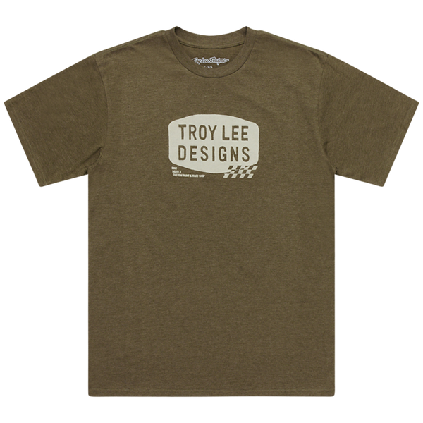 Troy Lee Designs Stamp Tee Olive Heather