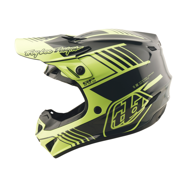 Troy Lee Designs 2025 Fall Youth GP Pro Helmet - Segment Glo Yellow