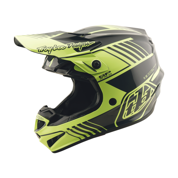 Troy Lee Designs 2025 Fall Youth GP Pro Helmet - Segment Glo Yellow
