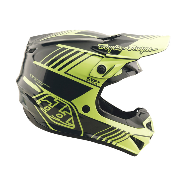Troy Lee Designs 2025 Fall Youth GP Pro Helmet - Segment Glo Yellow