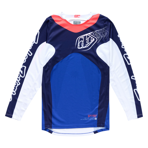 Troy Lee Designs 2025 Fall GP Pro Jersey - Frames Navy / White Troy Lee Designs 2025 Fall GP Pro Jersey - Frames Navy / White