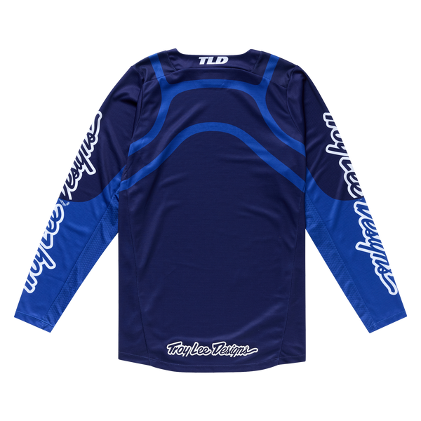 Troy Lee Designs 2025 Fall GP Pro Jersey - Swerve Navy Blue Troy Lee Designs 2025 Fall GP Pro Jersey - Swerve Navy Blue