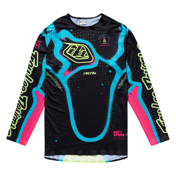 Troy Lee Designs 2025 Fall SE Ultra Jersey - Membrane Black / Glo Yellow