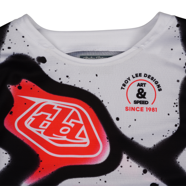 Troy Lee Designs 2025 Fall Youth GP Pro Jersey - Membrane White / Infra Red