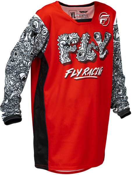 Kinetic 2026 Mutant Youth Jersey Red/White/Black