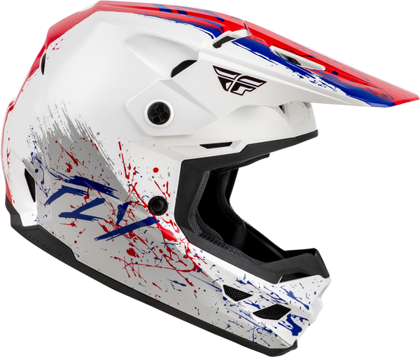 Kinetic Youth Drip Helmet Red/White/Blue