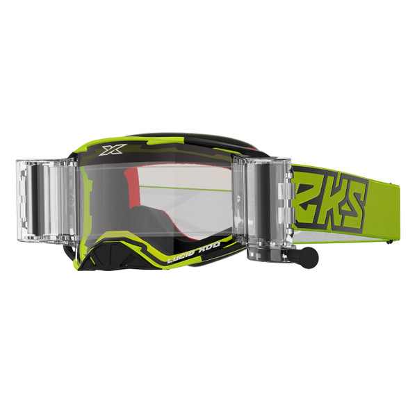 Lucid Roll Off Goggle (Flo Yellow/Black) Clear Lens