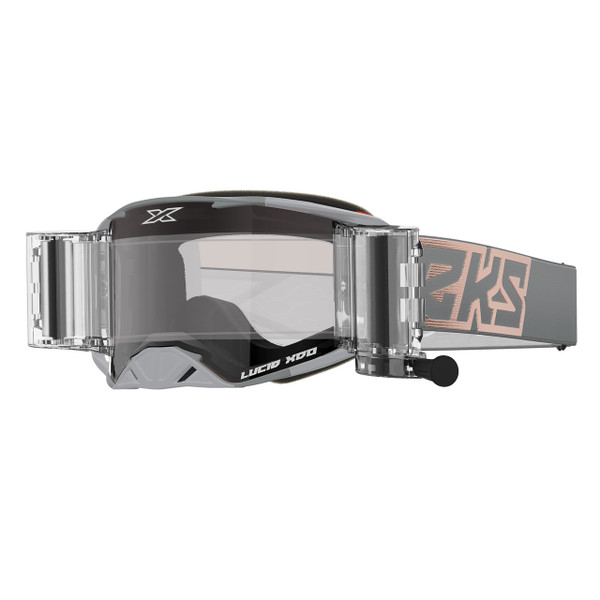 Lucid Roll Off Goggle (Grey/Copper) Clear Lens