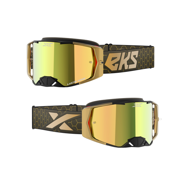 Lucid Goggle (Metallic Gold/Black) Gold Mirror
