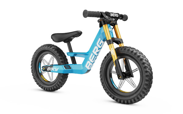 Berg Biky Cross Kids Balance Bike - Handbrake - Blue